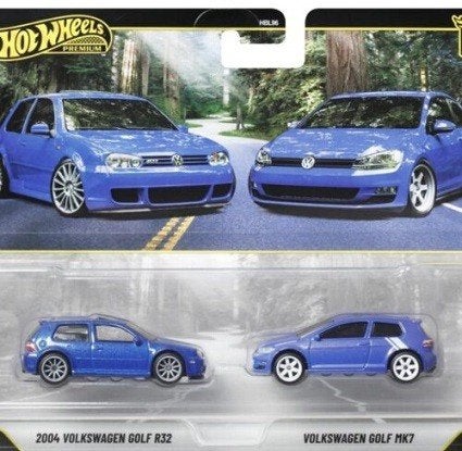 Set van 2 - 2004 Volkswagen Golf R32 en Volkswagen Golf MK7, Tschuiten@hotmail.com, Duitsland, Auto, Hotwheels Premium Car Culture