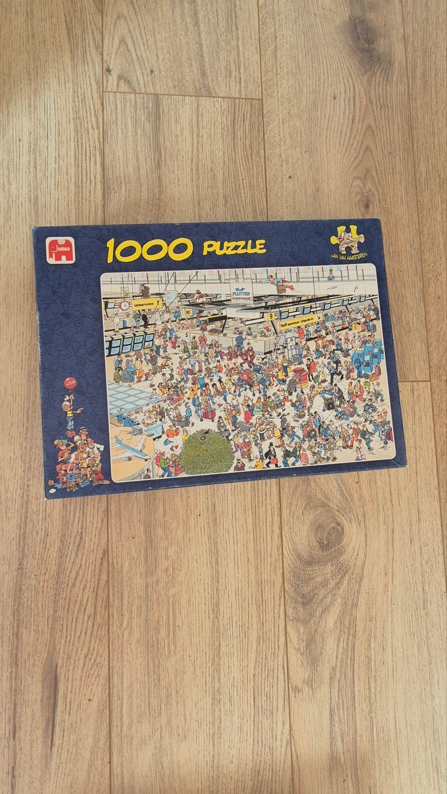 Jan van Haasteren puzzel "De vertrekhal" 1000 stukjes, Ophalen, 500 t/m 1500 stukjes, Gebruikt, Legpuzzel
