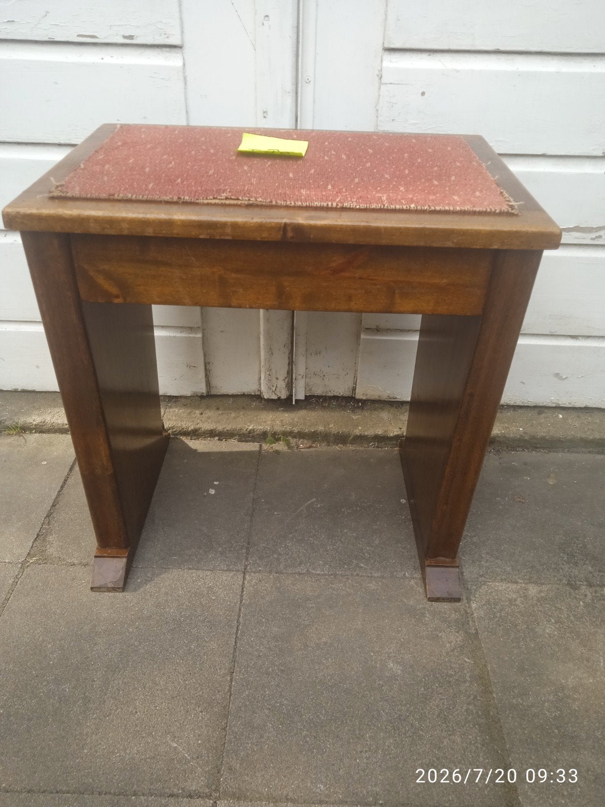 Pianokruk kaptafel plantentafel bijzettafel eiken antiek., Antiek en Kunst, Antiek | Meubels | Tafels, Ophalen