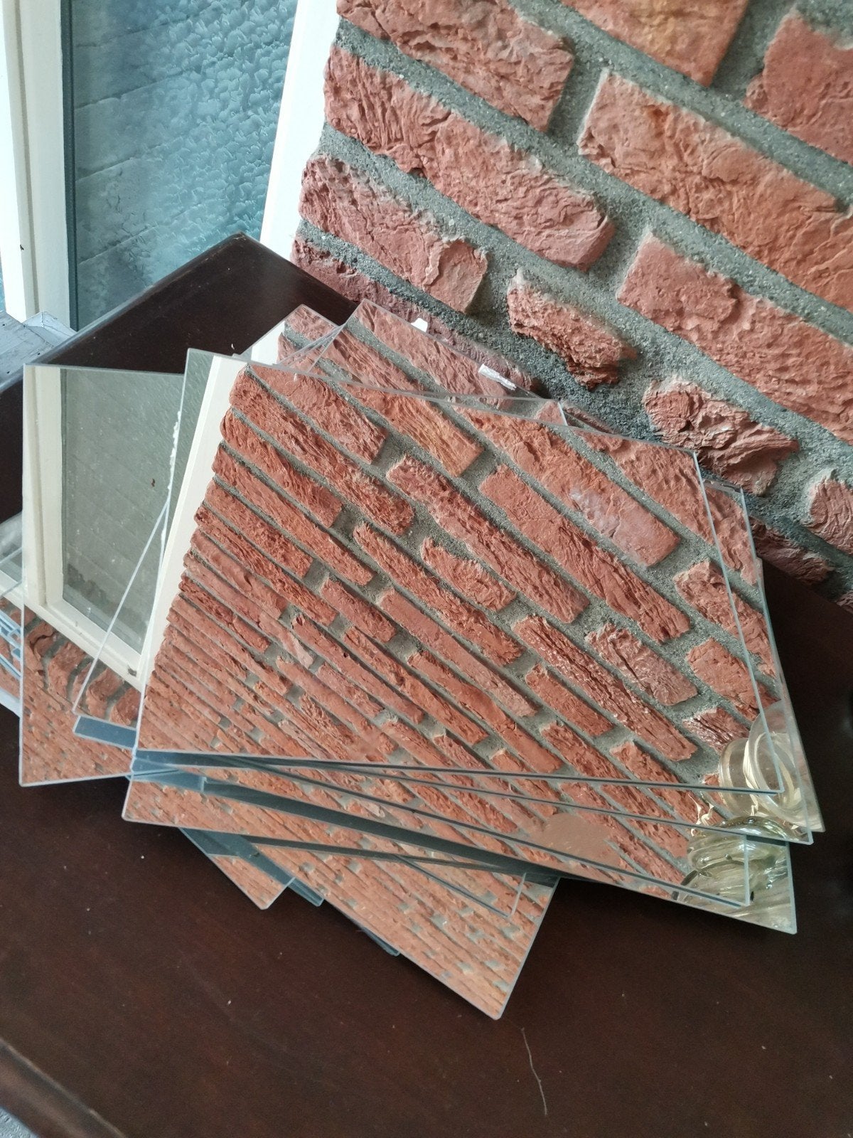 stapeltje met ikea spiegels, Antiek en Kunst, Ophalen, Minder dan 50 cm