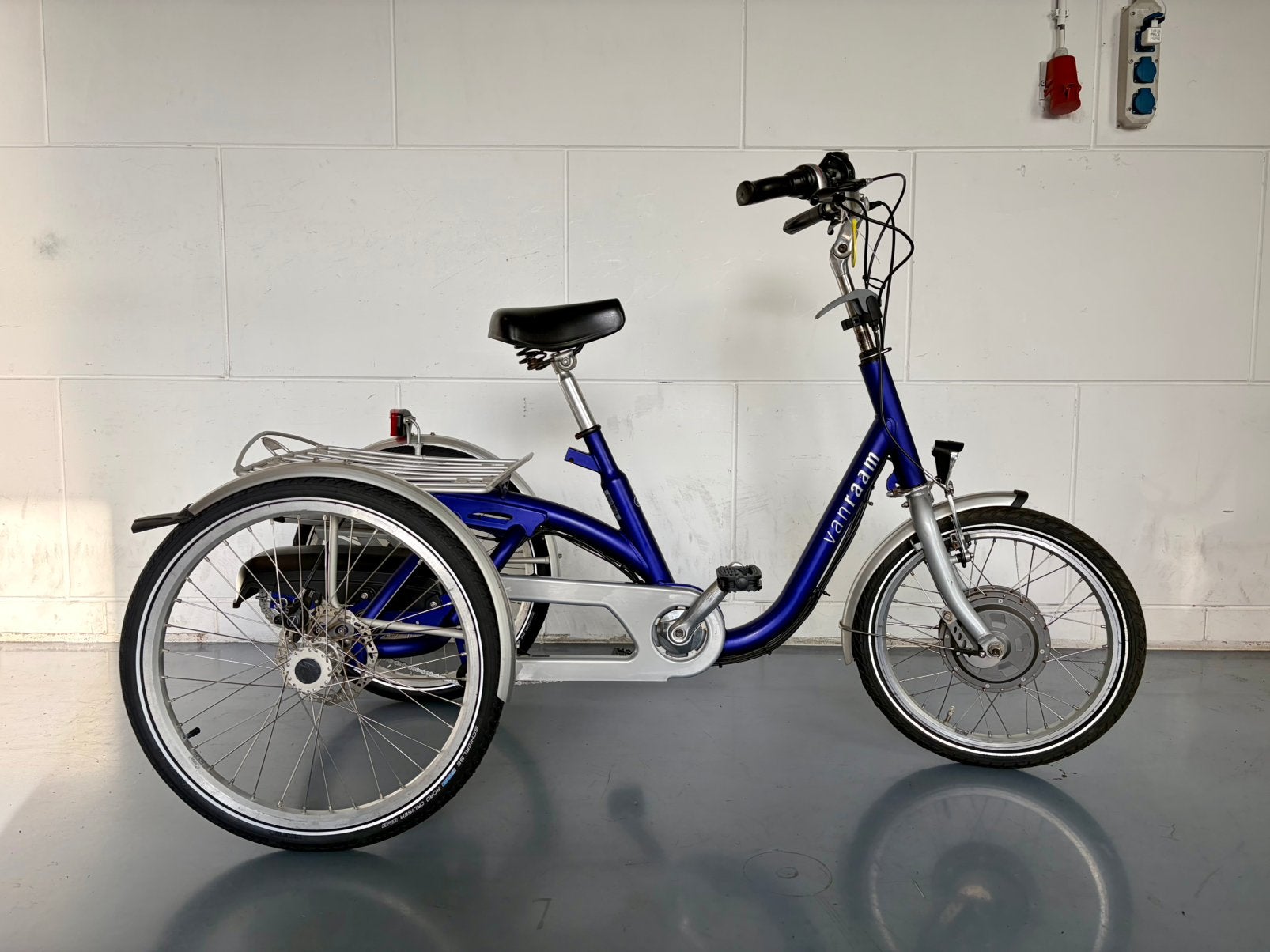 Van Raam Midi driewieler, elektrisch, lage instap, garantie!, Ophalen of Verzenden, Gebruikt, Schijfrem, Van Raam Midi
