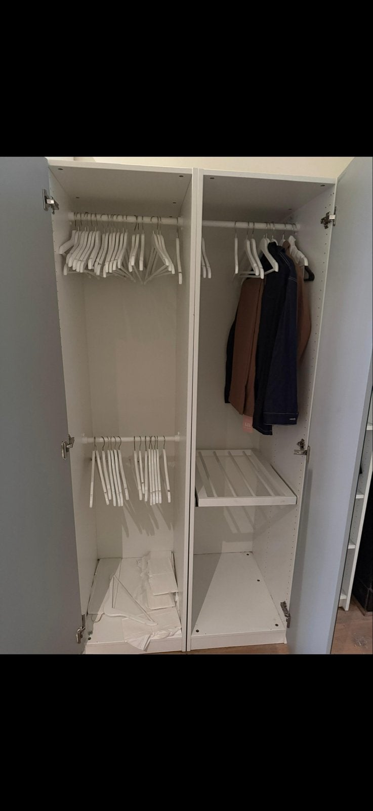 IKEA dubbele pax Kledingkast 200 cm met spiegeldeuren, Huis en Inrichting, Kasten | Kledingkasten, Zo goed als nieuw, 200 cm of meer