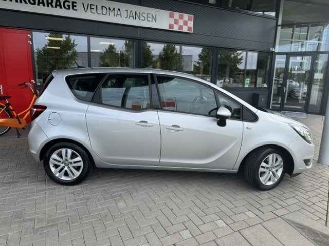 Opel Meriva 1.4 TURBO EDITION + AIRCO (bj 2015), Stof, Gebruikt, 4 cilinders, Bedrijf