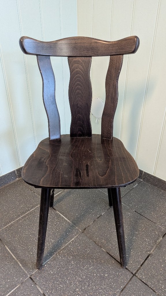 10 houten stoelen, Huis en Inrichting, Stoelen, Ophalen, Gebruikt, Bruin, Vijf, Zes of meer stoelen