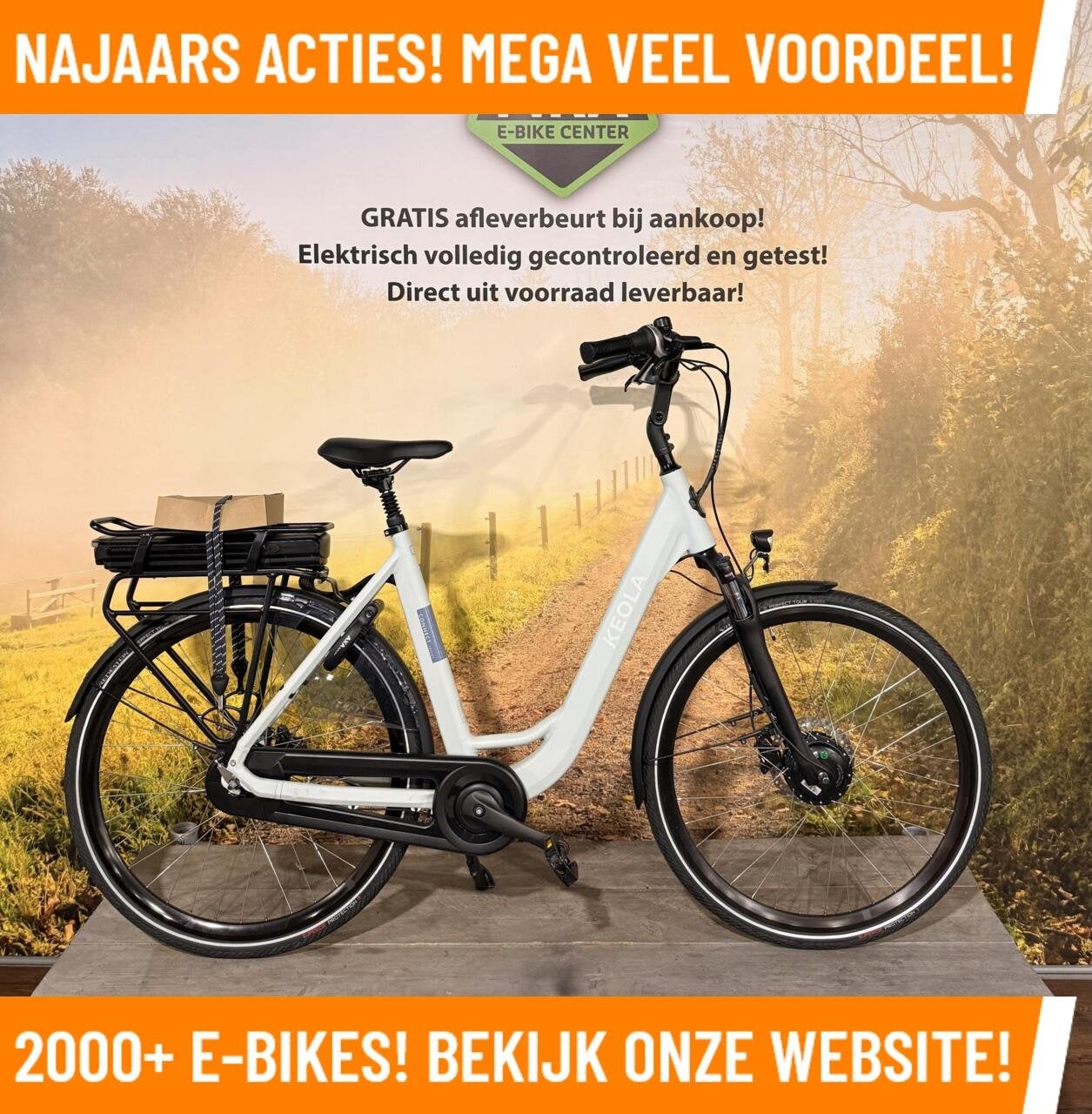 Van Dijck Ceres en Keola Connect Ebikes met voowiel motoren!, 59 cm of meer, Nieuw, 50 km per accu of meer, Overige merken