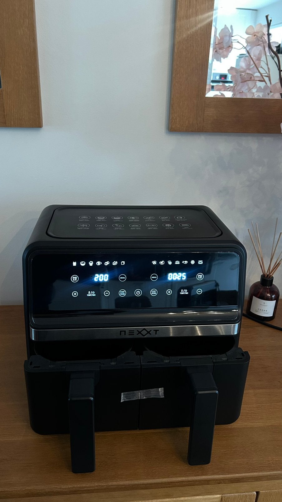 NEXXT dubbele airfryer 8L (2x 4L) touchscreen – NIEUW, Ophalen, Nieuw