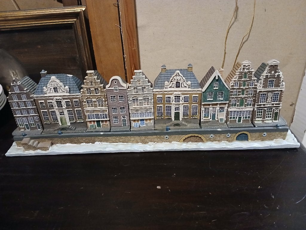 Amsterdamse grachtenhuisjes set,compleet gaaf, Ophalen of Verzenden, Zo goed als nieuw, 1 t/m 20