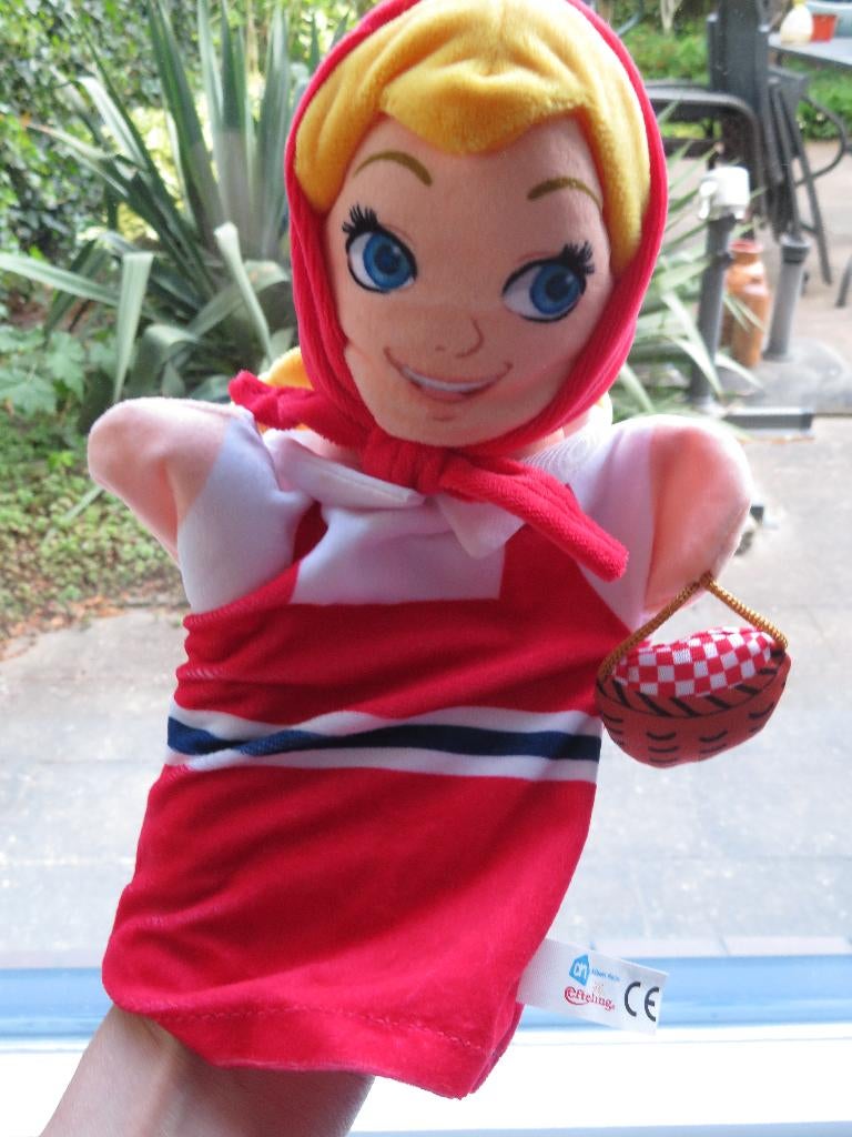 Handpop Roodkapje poppenkastpop van Albert Heijn Efteling, Albert Heijn, Overige typen, Ophalen of Verzenden, Zo goed als nieuw