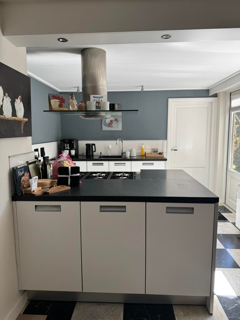 Complete keuken inclusief schiereiland, Ophalen, Gebruikt, Wit, Overige typen