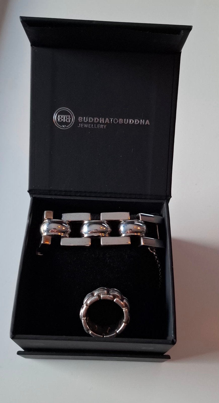 Buddha to Buddha Batul Armband en Ring, Ophalen of Verzenden, Zo goed als nieuw, Zilver