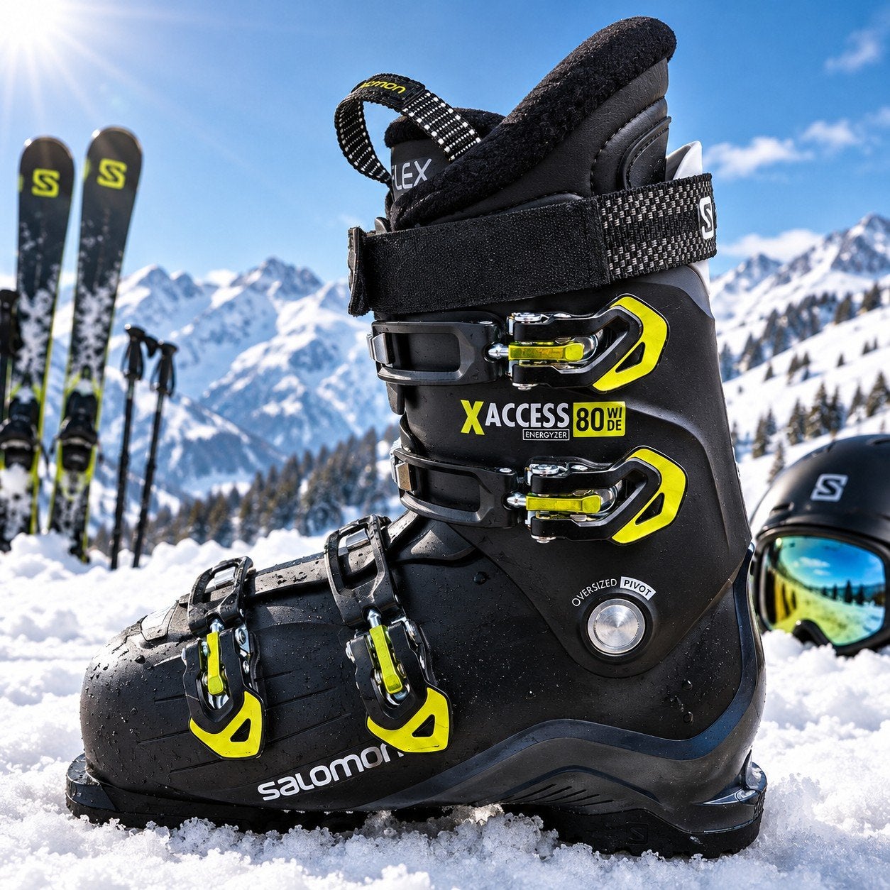 Salomon Flexliner skischoenen maat 29, als nieuw, incl. tas, Ophalen, Schoenen, Salomon, Zo goed als nieuw