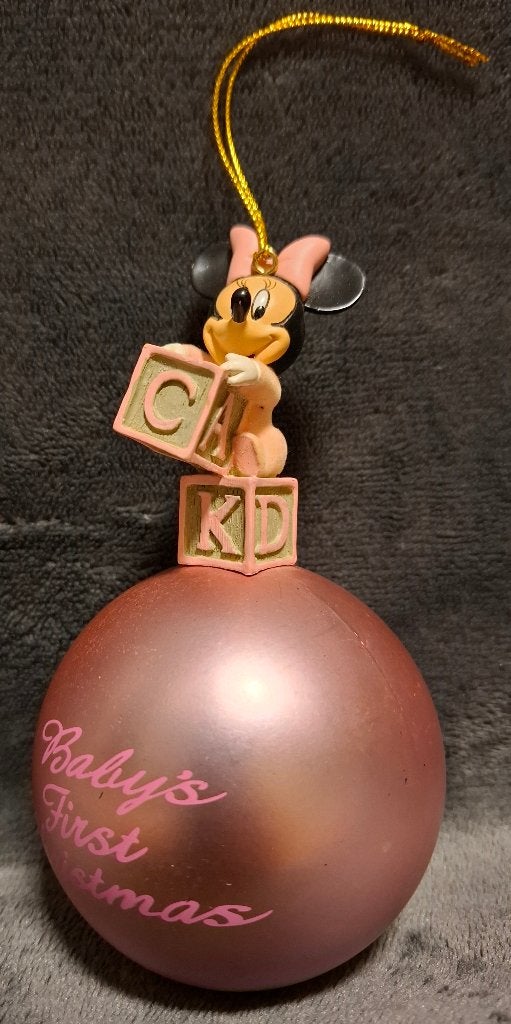 Disney baby first christmas ornament/bal, Ophalen of Verzenden, Overige figuren, Zo goed als nieuw, Overige typen