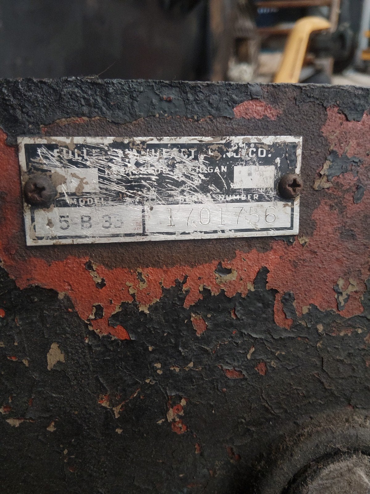 fuller 5 B 33 versnellingsbak, Ophalen, Gebruikt