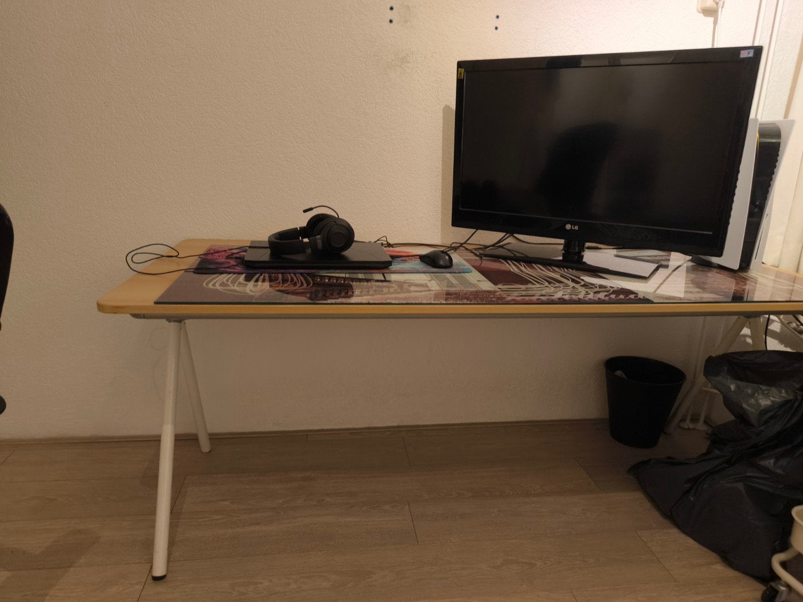 Bureau / Eettafel 160x60x70 cm, Overige houtsoorten, Gebruikt, 150 tot 200 cm, Modern