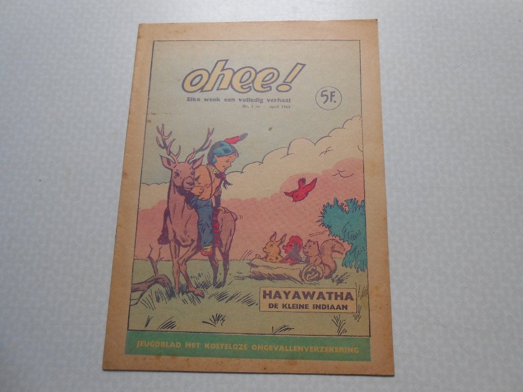 Ohee 1b De kleine indiaan 1963., Eén stripboek, Ophalen of Verzenden, Zo goed als nieuw