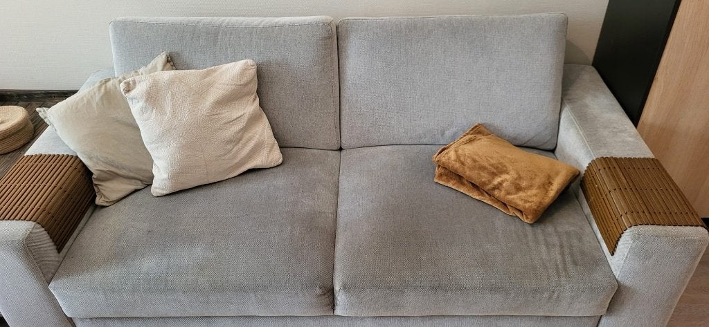 IKEA SÖRVALLEN 2-zitsbank Viarp beige/bruin, Tweepersoons, 75 tot 100 cm, Ophalen of Verzenden, Zo goed als nieuw