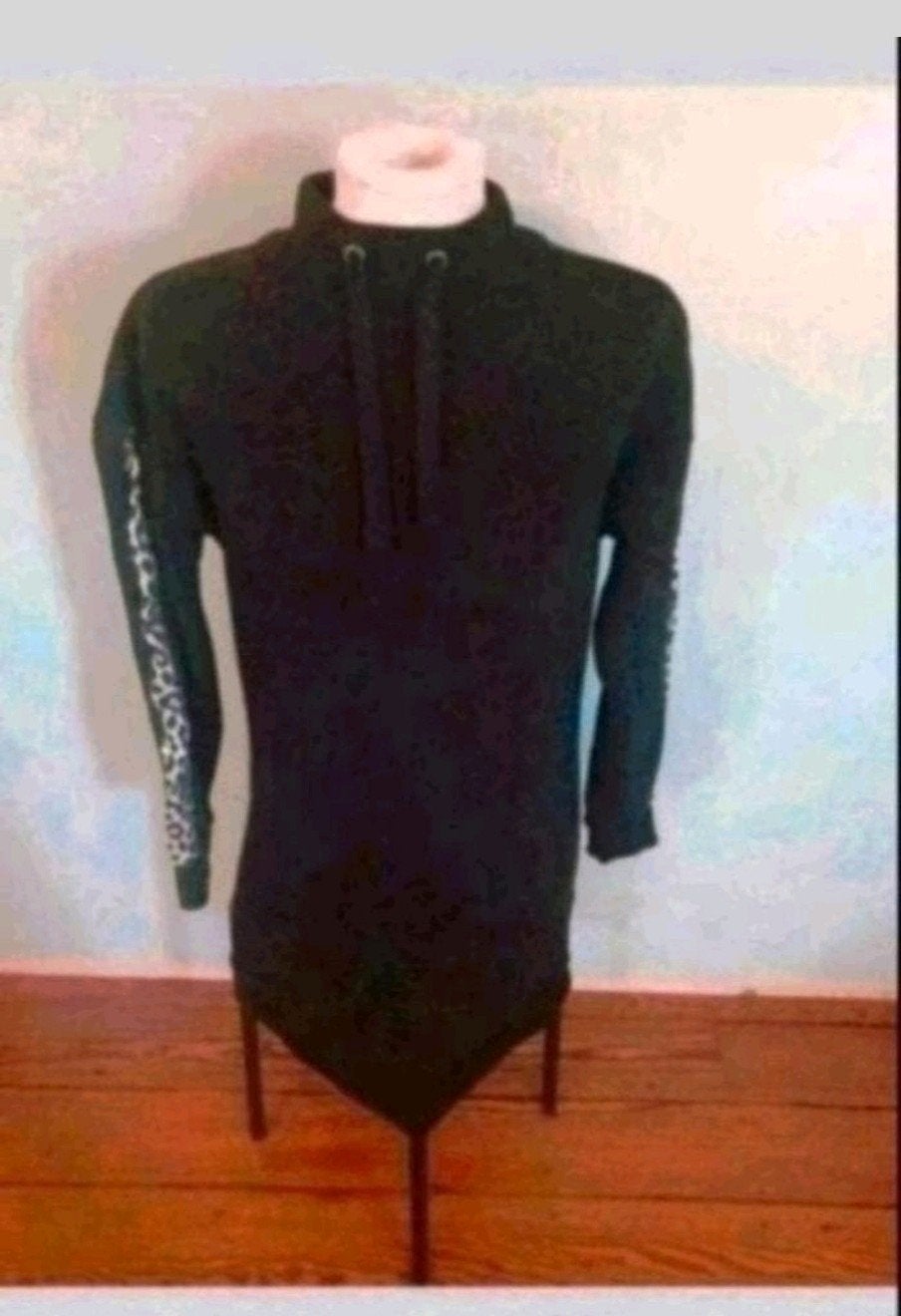 Zwart met tijgerprint jurk, Kleding | Dames, Jurken, Maat 38/40 (M), Zwart, Ophalen of Verzenden, Zo goed als nieuw