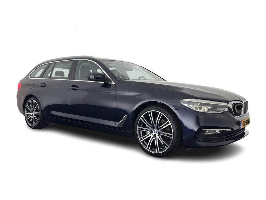 BMW 5 Serie Touring 520d High Executive *LEATHER | FULL-LED, Auto's, BMW, Achterwielaandrijving, 2000 kg, Blauw, 1630 kg