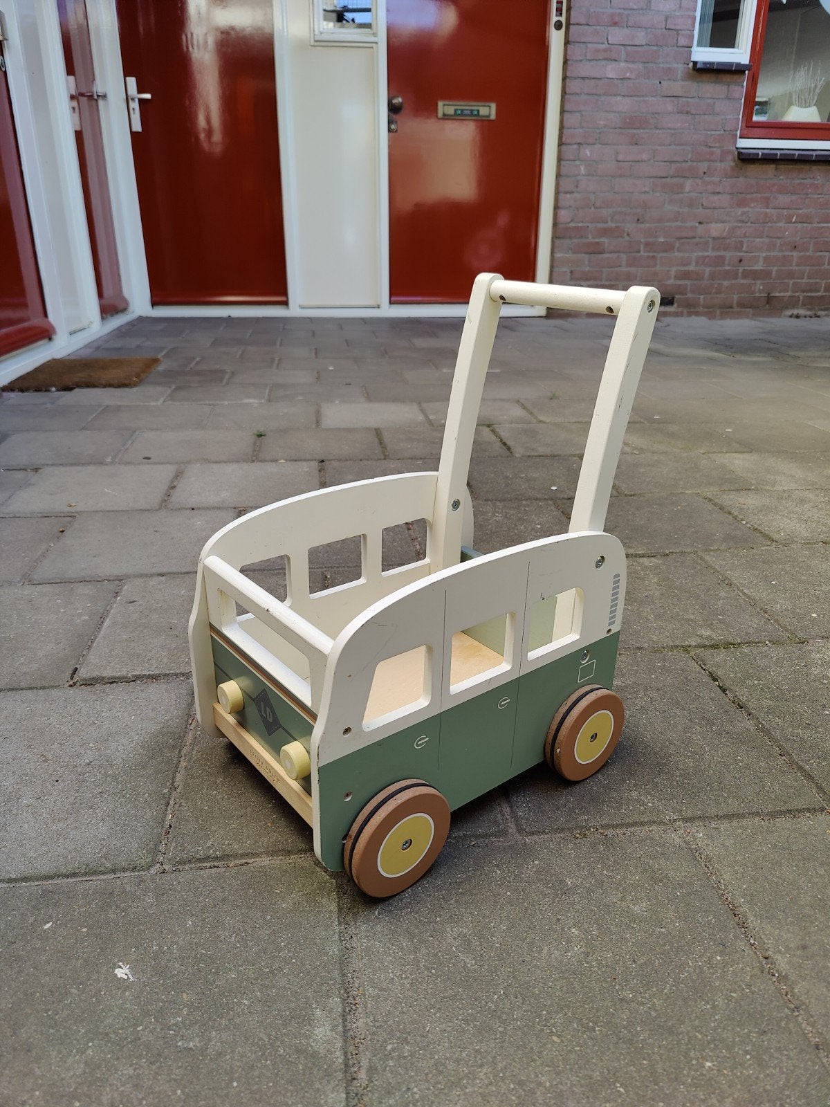 Little Dutch Houten Loopwagen Camper, Kinderen en Baby's, Speelgoed | Houten speelgoed, Ophalen of Verzenden