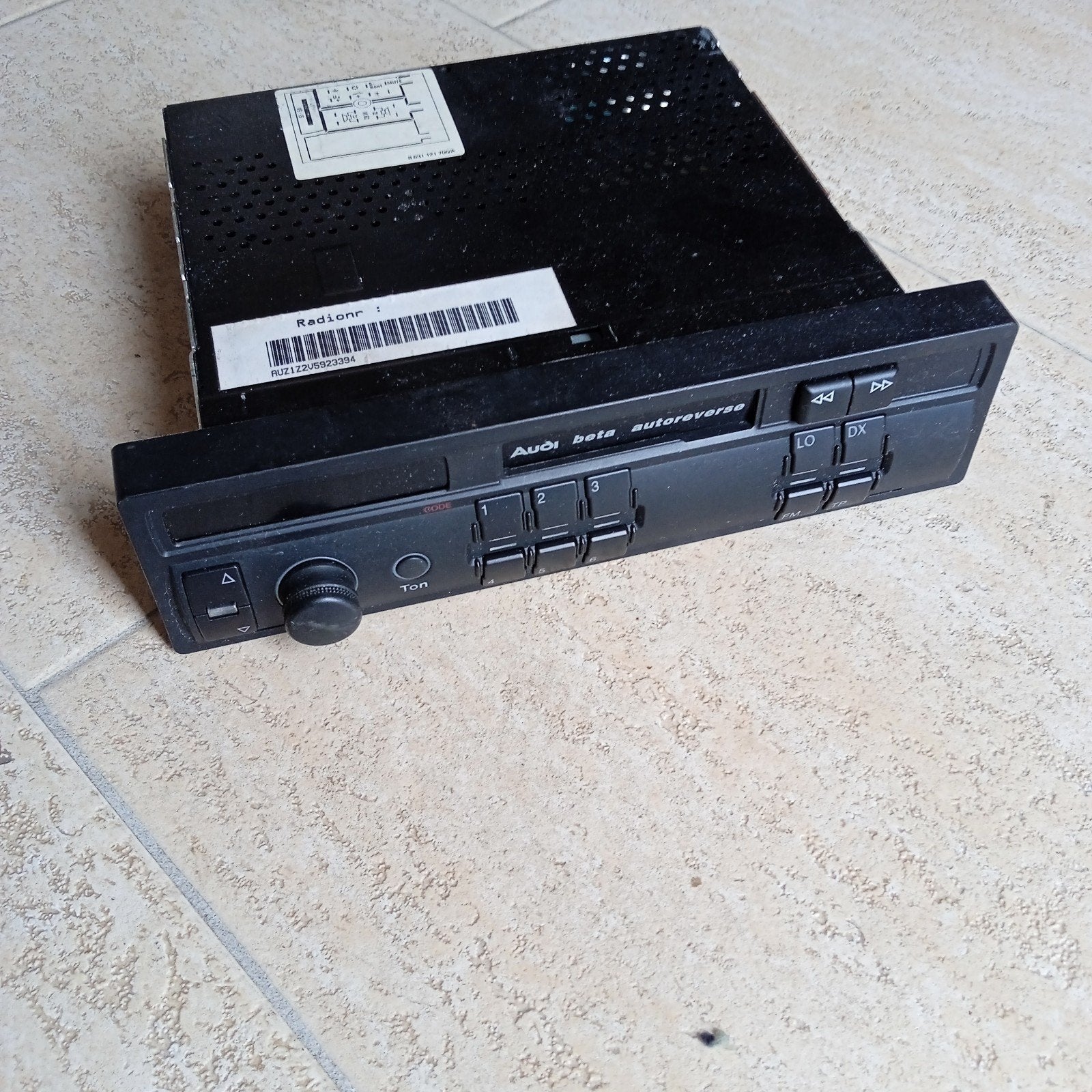 Audi Beta Autoradio Cassette Speler, Auto diversen, Autoradio's, Ophalen of Verzenden, Gebruikt