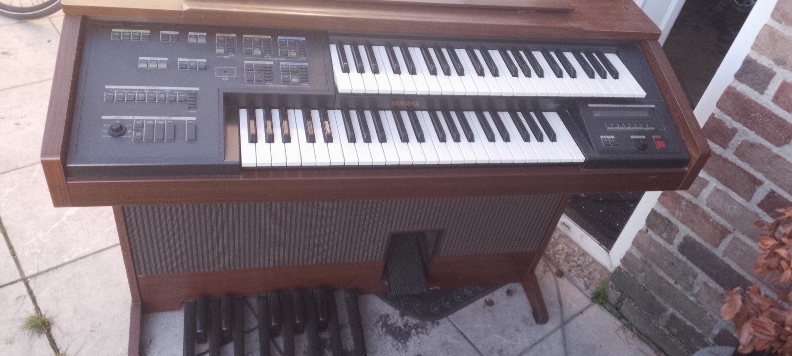 Yamaha electone met twee klavieren, Ophalen of Verzenden, Gebruikt, 2 klavieren, Orgel