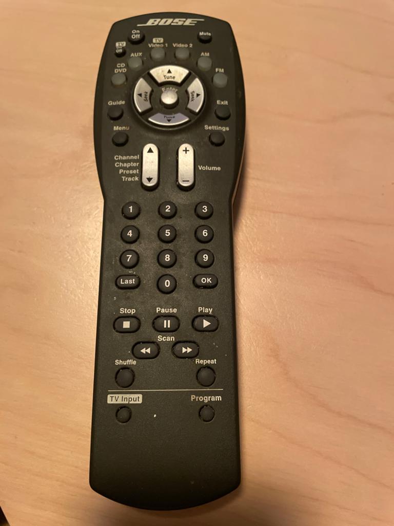 Bose 3-2-1 Advanced Afstandsbediening - Origineel, Audio, Tv en Foto, Afstandsbedieningen, Ophalen of Verzenden, Gebruikt, Origineel