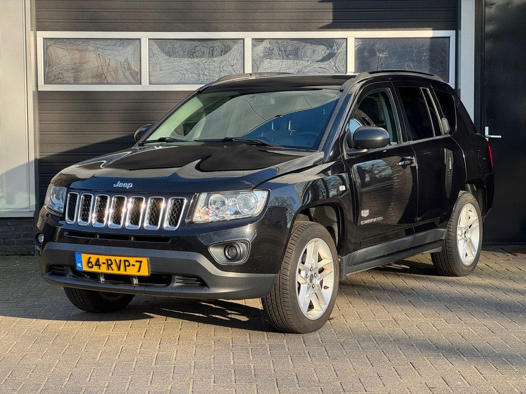 Jeep Compass 2.0 70th Anniversary Trekhaak, Stoelverwarming,, 450 kg, Gebruikt, Zwart, Handgeschakeld