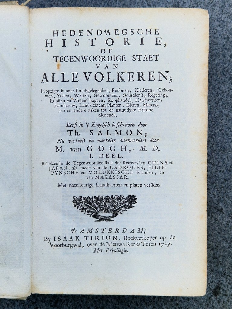 Antiek boek over China en Japan, Gelezen, Salmon, Th. en Goch, M van, Ophalen of Verzenden, Azië