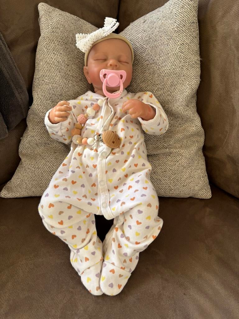 Reborn baby, Verzamelen, Ophalen of Verzenden, Zo goed als nieuw, Babypop, Levensecht of Reborn