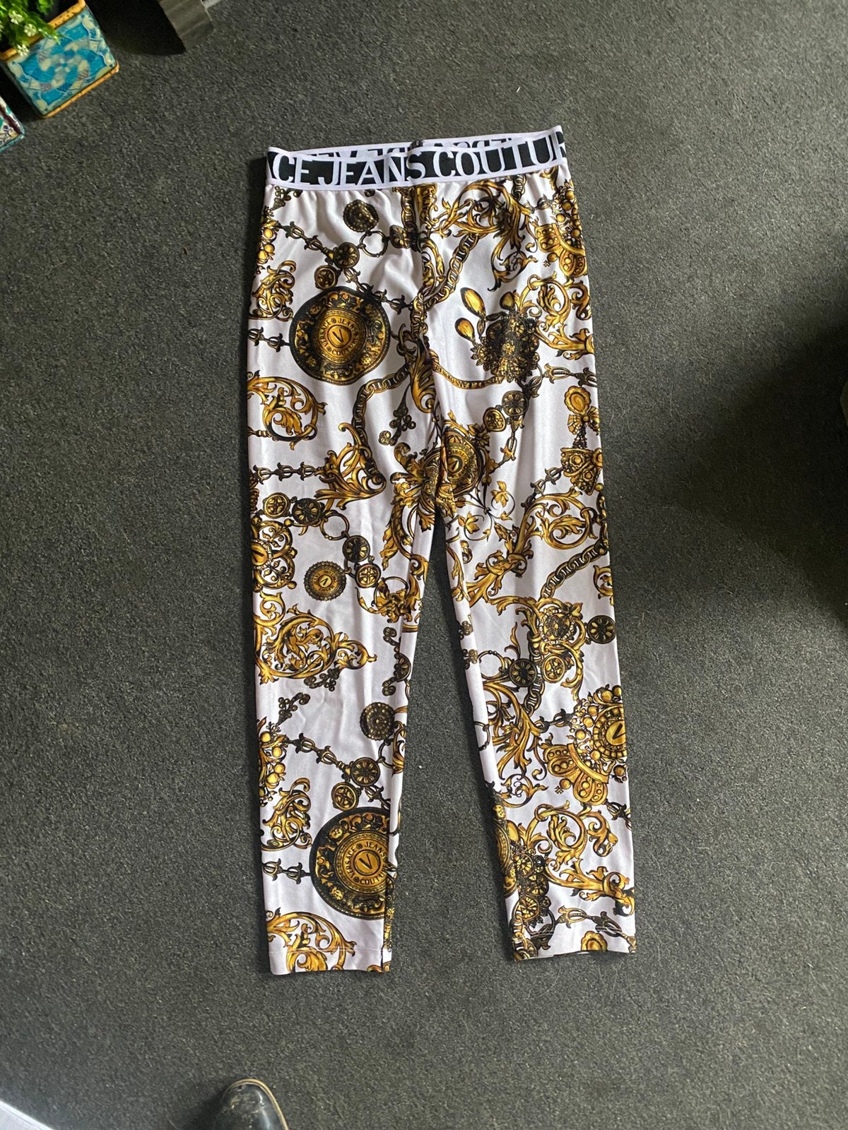 Versace legging nieuw mt s/m, Ophalen of Verzenden, Zo goed als nieuw, Zwart, Legging