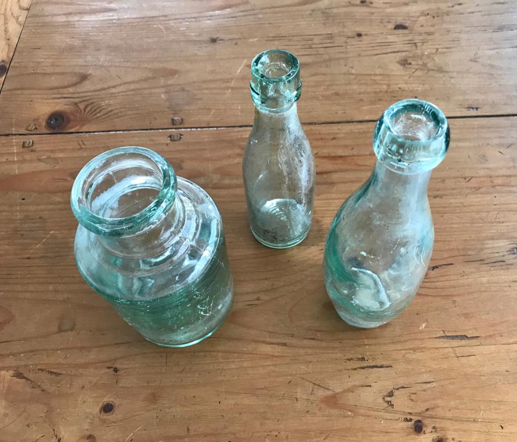 3 oude flesjes, Ophalen of Verzenden