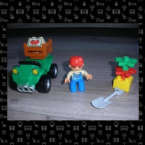 Lego / Duplo boerderij quad, Ophalen of Verzenden, Zo goed als nieuw, Complete set, Duplo
