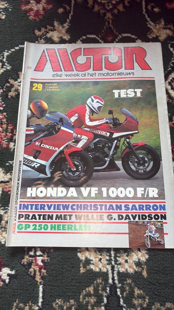 Motor Magazine - Honda VF 1000 F/R Test - Week 29, Ophalen of Verzenden, Gelezen, Algemeen