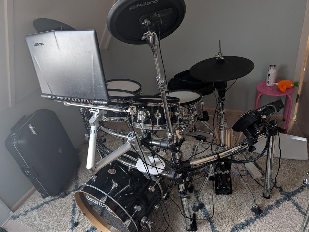 Drum-tec diabolo met Roland td-27, Muziek en Instrumenten, Drumstellen en Slagwerk, Ophalen, Zo goed als nieuw, Overige merken