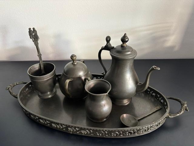 7-delig tinnen koffieservies Loch Tollenaar, Ophalen