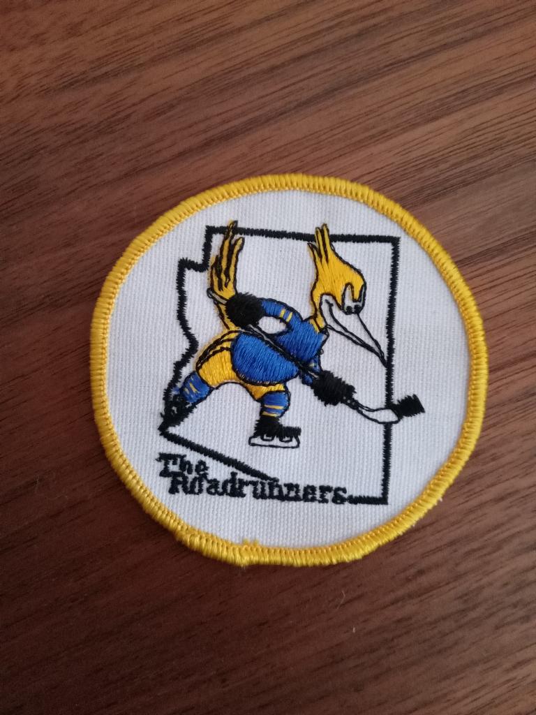 Phoenix Roadrunners (WHA)Vintage jaren 70 patch, Verzamelen, Verzenden, Zo goed als nieuw, Buitenlandse clubs, Overige typen