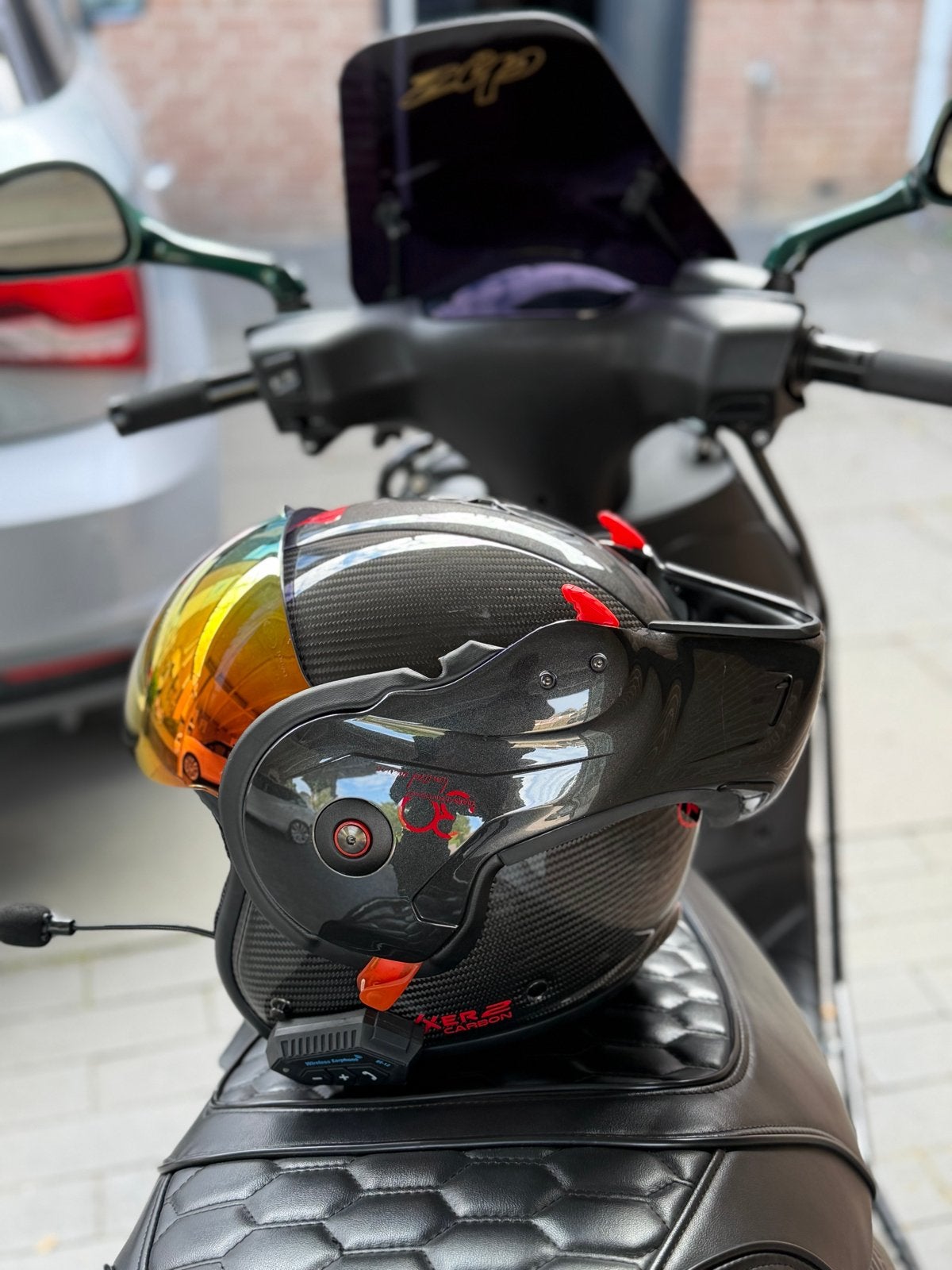 Boxxer helm Limed edition 30 jaar full Carbon, Motoren, Ophalen of Verzenden, Tweedehands, Integraalhelm, Overige merken