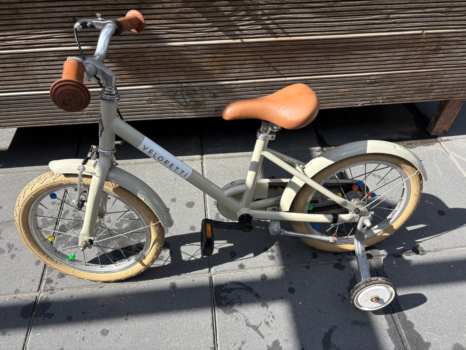 Veloretti maxi 16 inch pebble grey, Ophalen, Gebruikt, 16 tot 18 inch