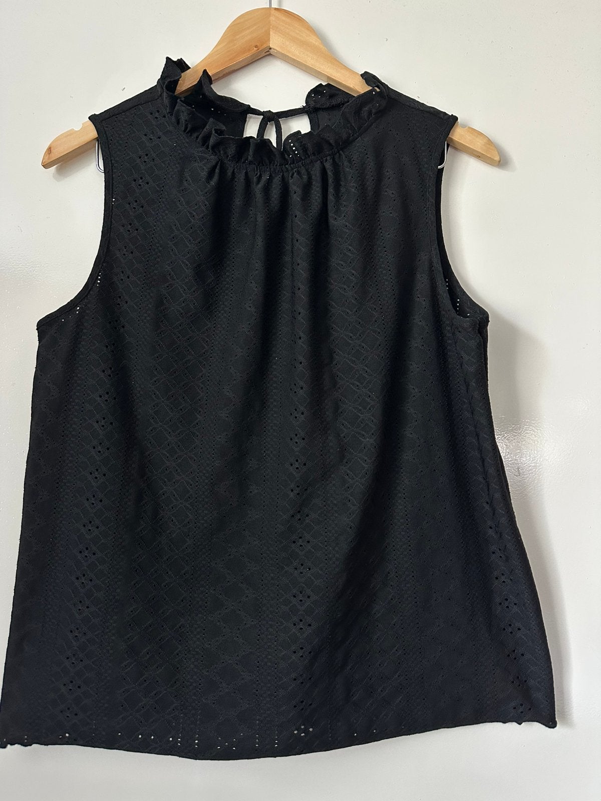 Zwarte mouwloze top maat L, Kleding | Dames, Ophalen of Verzenden, Zo goed als nieuw, Zwart, Zonder mouw
