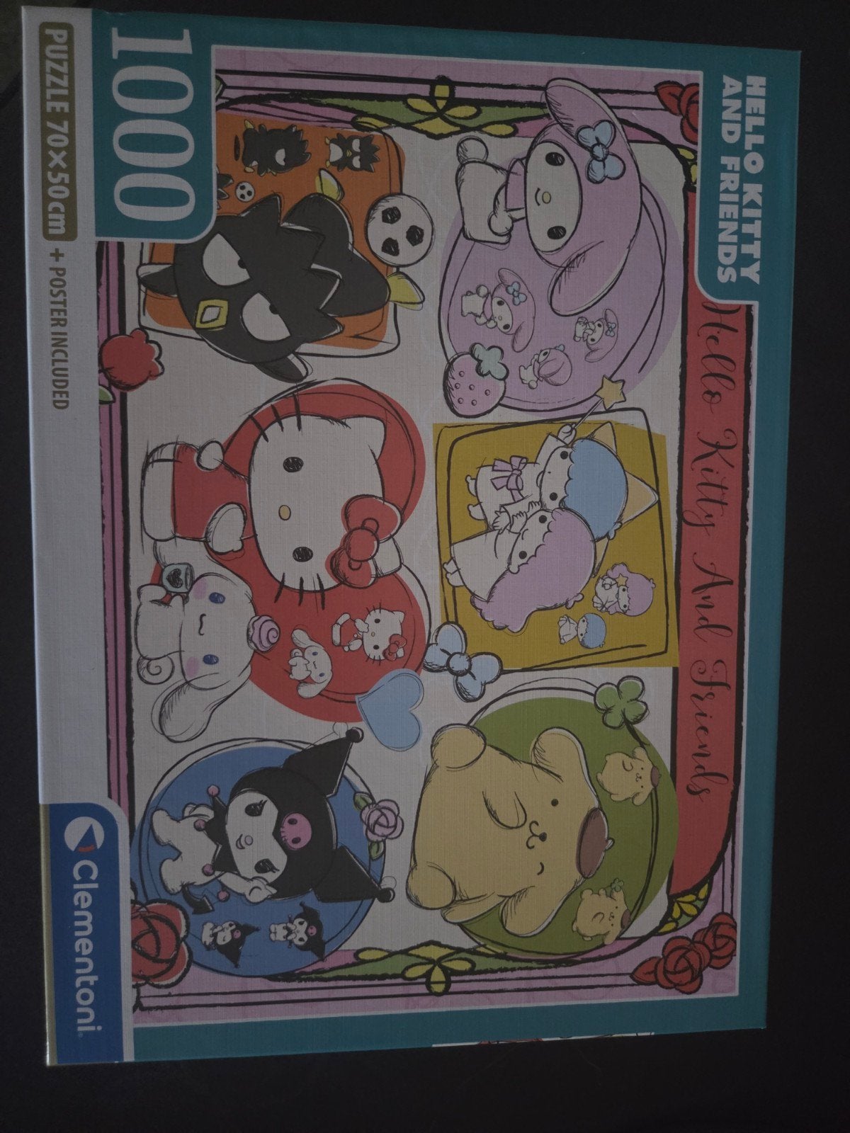 Hello Kitty & Friends Puzzel 1000 Stukjes - 100% Compleet, Ophalen of Verzenden, 500 t/m 1500 stukjes, Zo goed als nieuw, Legpuzzel
