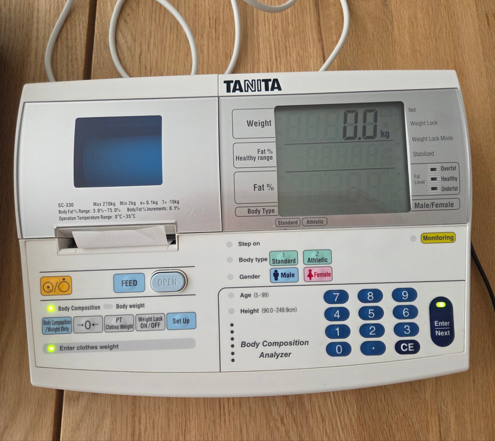 Zeer goede Tanita Body Composition Analyzer SC -330, Ophalen