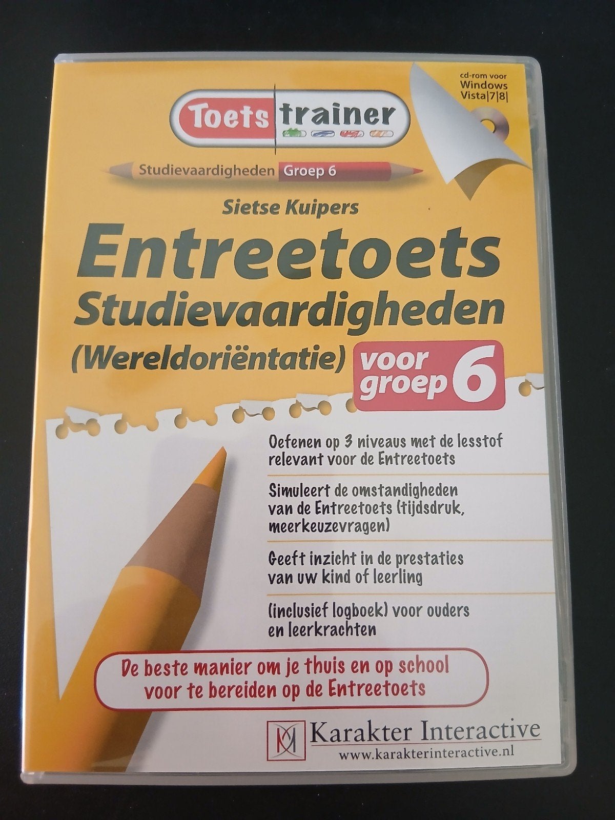 Toetstrainer Entreetoets Studievaardigheden Groep 6, Boeken, Schoolboeken, Overige vakken, Verzenden, Zo goed als nieuw, Sietse Kuipers