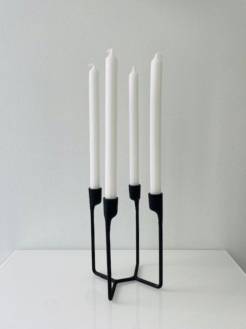 Normann Copenhagen Heima kandelaar gietijzer zwart, Zwart, Ophalen of Verzenden, Zo goed als nieuw, Metaal