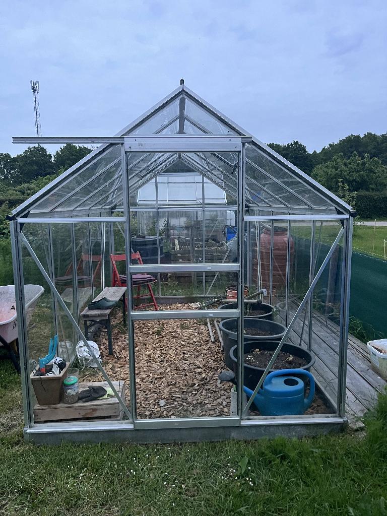 Kas groente tuin glas 6,2m2, Ophalen, Gebruikt, Kweekkas, Glas