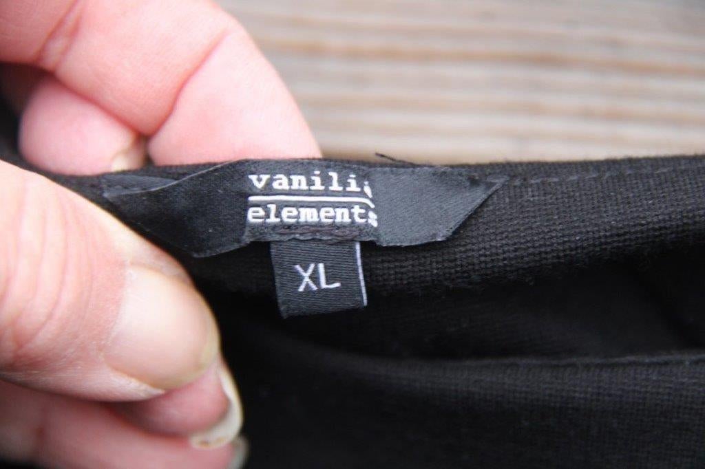 Jurk zwart Vanilia mt XL Vaste prijs, Kleding | Dames, Verzenden, Vanilia, Zwart, Maat 46/48 (XL) of groter