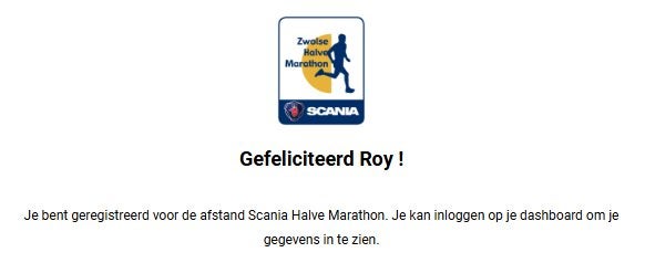 Startbewijs halve marathon Zwolle 13 juni 2026, Ophalen of Verzenden, Nieuw, Overige typen, Overige merken