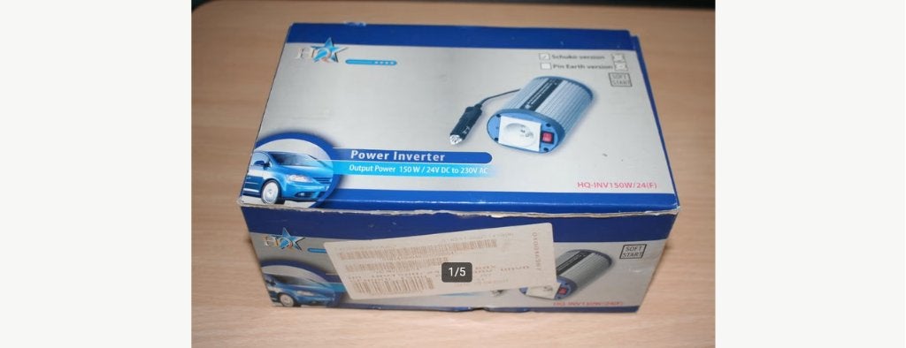 Power Inverter Output Power 150 W-24 V DC to 230 v., Auto diversen, Ophalen, Gebruikt