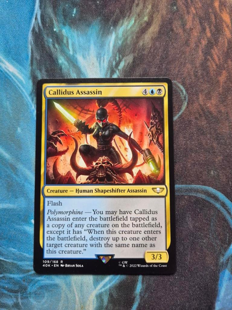 Callidus Assassin - Universes Beyond: Warhammer 40,000, Ophalen of Verzenden, Zo goed als nieuw, Losse kaart