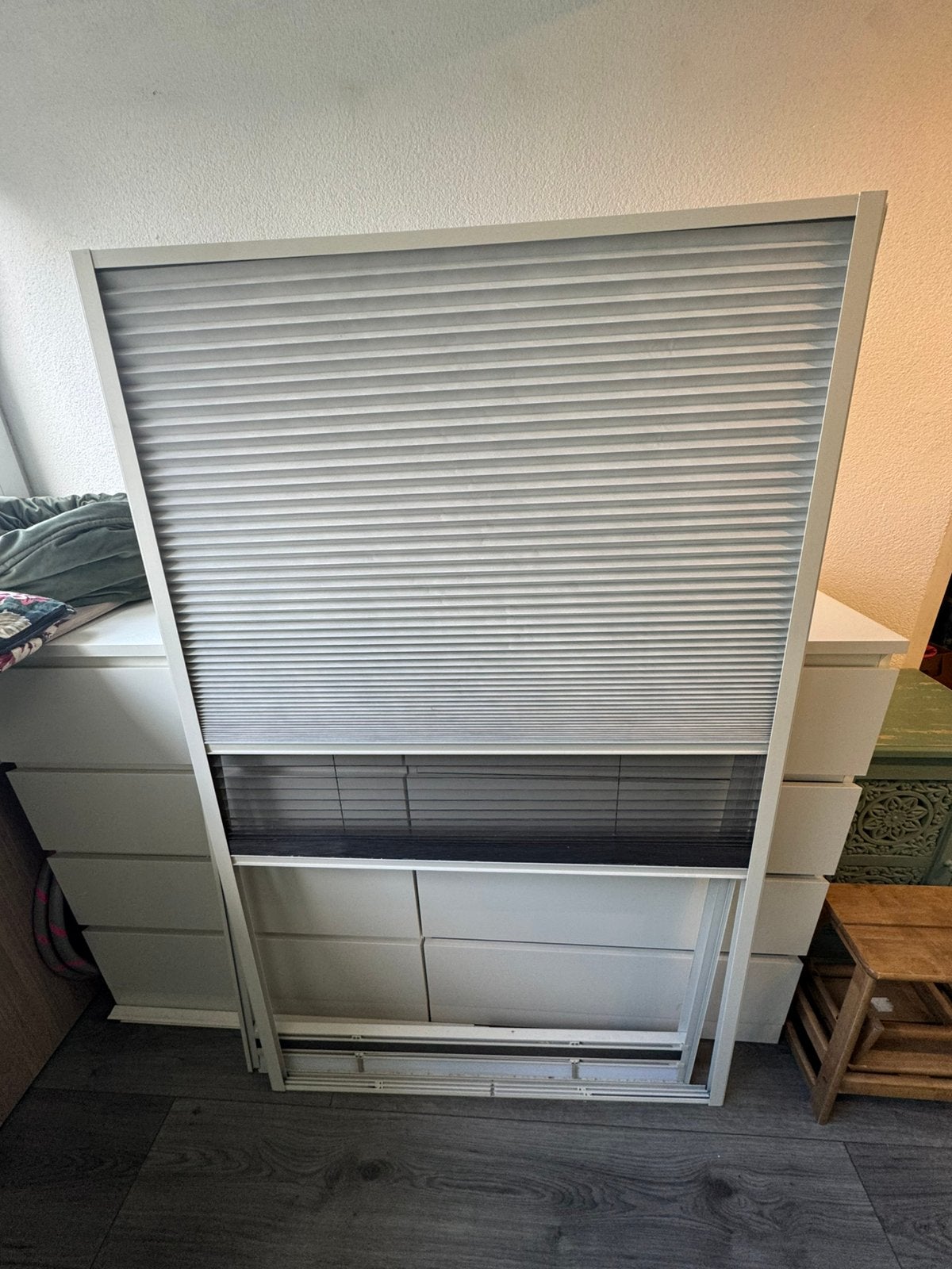 Bryunzeel Dakraam Duo Plisse 2X, Beige, Zo goed als nieuw, Ophalen, Bruynzeel