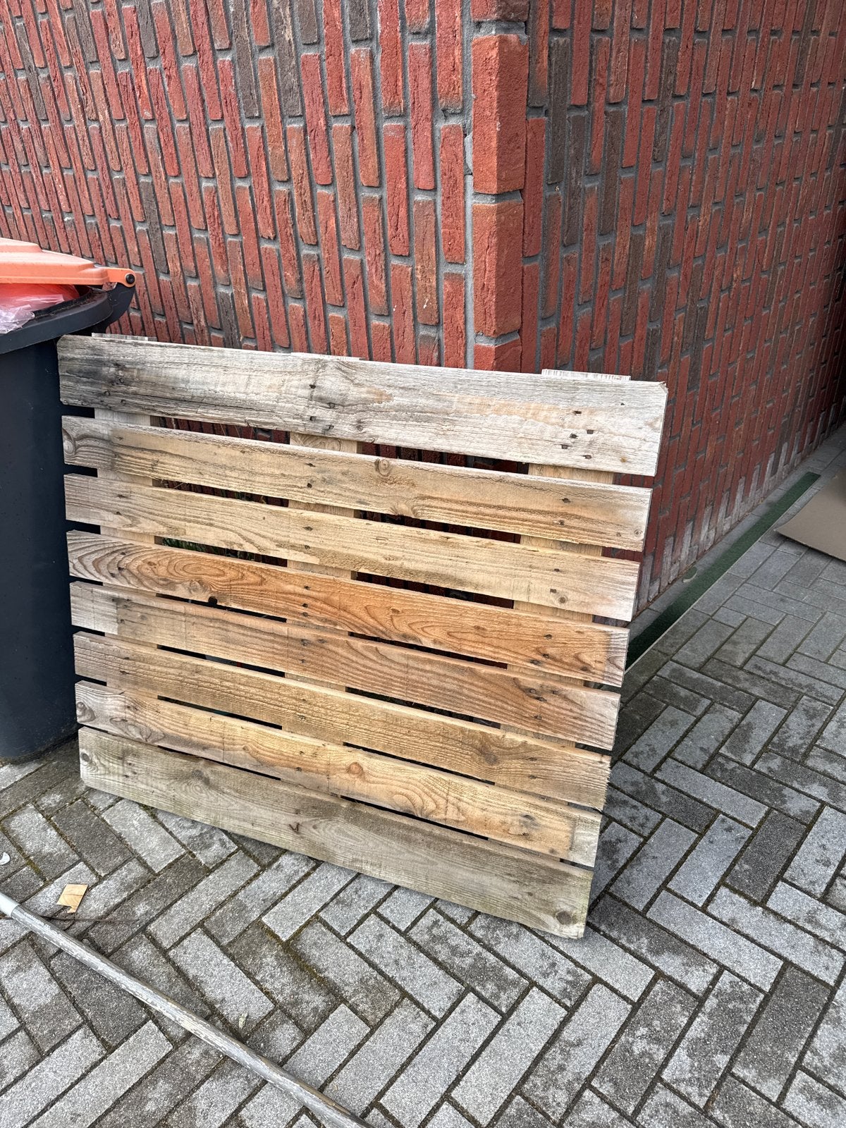 Gratis pallet, Ophalen, Gebruikt, 50 mm of meer, Pallet